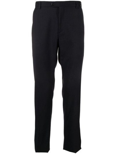 Brioni Journey Tailored Wool Trousers In Blue