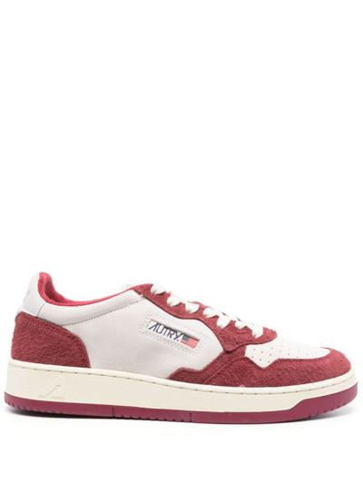 Autry Medalist Suede-panelled Sneakers In Pink &amp; Purple