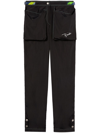 Pucci Logo-print High-waisted Trousers In Black