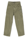 Polo Ralph Lauren Logo-print Cotton Cargo Trousers In Green