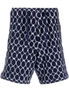 ORLEBAR BROWN TREVONE GEOMETRIC-PATTERN TERRY-CLOTH SHORTS