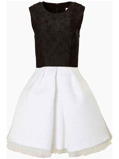 Carolina Herrera Jacquard Belted Dress In Black