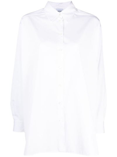 Aspesi Spread-collar Cotton Shirt In White