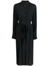 PS BY PAUL SMITH BELTED LONG-SLEEVED SHIRTDRESS