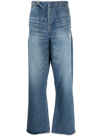 Miharayasuhiro Mid-rise Straight Jeans In Blue