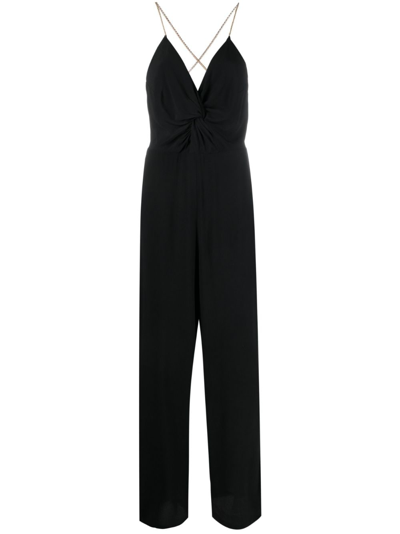 Ba&sh Fifia Straight-leg Jumpsuit In Black