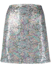 Ba&sh Zita Sequin-embellished Skirt In Purple