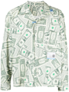 MIHARAYASUHIRO DOLLAR BILL 长袖衬衫