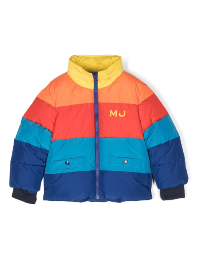 Marc Jacobs Kids' Colour-block Puffer Jacket In Multicoloured