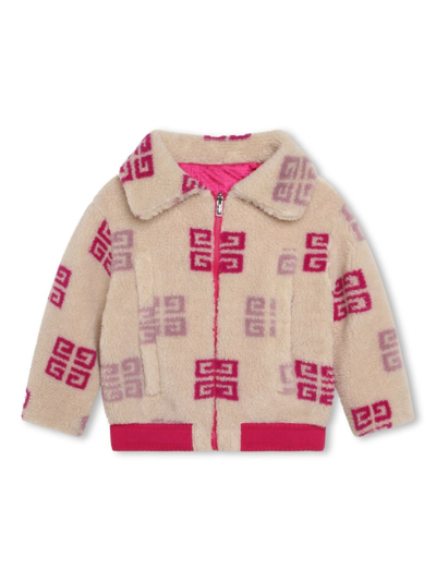 Givenchy Kids' 4g-motif Reversible Jacket In Cream