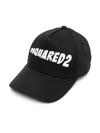 Dsquared2 Logo-patch Cotton Baseball Cap In Black