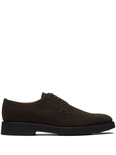 Church's Shannon Lace-up Suede Derby Shoes In Dark Brown