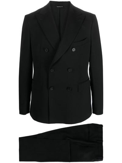 Tonello Black Wool Two-piece Suit