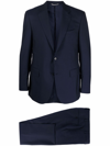 Canali Two Piece Single Breasted Suit In Blue