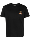 Barrow Teddy Bear-print Cotton T-shirt In Black