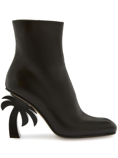 Palm Angels Palm-heel 95mm Ankle Boots In Negro