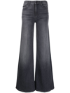 MOTHER THE ROLLER MID-RISE WIDE-LEG JEANS