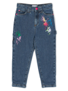 MARC JACOBS EMBROIDERED TAPERED TROUSERS