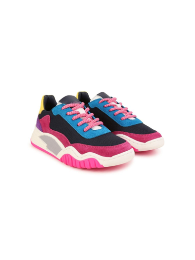 Marc Jacobs Kids' Number-printed Panelled Sneakers In Multicolour