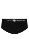 Dolce & Gabbana Brando Briefs In Two-way Stretch Cotton Jersey In Black