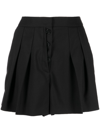 PORTS 1961 PLEATED BUTTONED WOOL SHORTS