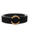 LARDINI SUEDE BUCKLE BELT