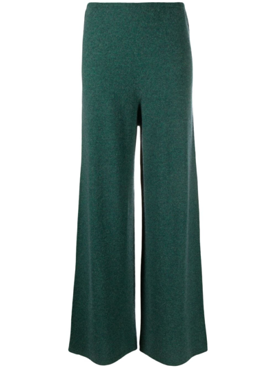 Christian Wijnants Wide-leg Knitted Trousers In Green