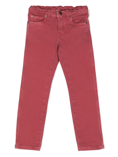 Bonpoint Kids' Bonnie Slim-cut Trousers In Pink