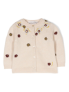 BONPOINT FLORAL-EMBROIDERED KNITTED CARDIGAN