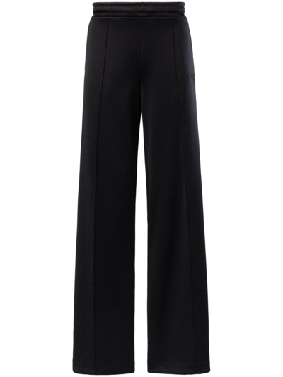 Reebok Special Items Wide-leg Cotton-blend Track Pants In Black