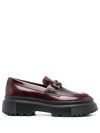 HOGAN 40MM SLIP-ON LEATHER LOAFERS