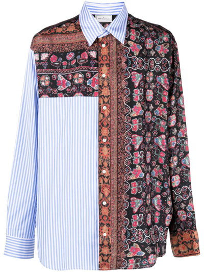 Pierre-louis Mascia Multi-print Long-sleeve Shirt