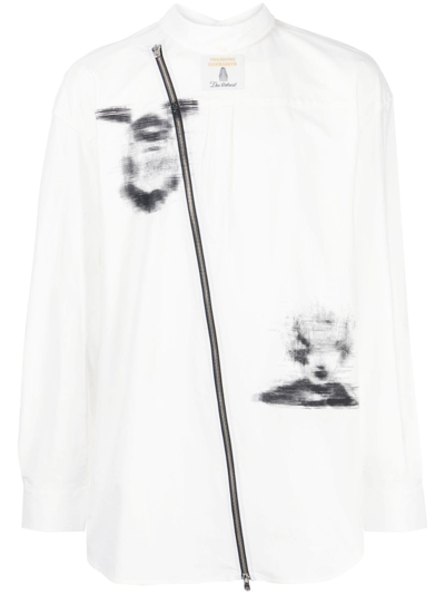 Takahiromiyashita The Soloist Graphic-print Reversible Shirt In White