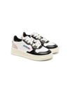 AUTRY WHITE, PINK AND BLACK MEDALIST LOW SNEAKERS
