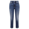 Alexander Mcqueen Slim Fit Denim Jeans In Clear Blue