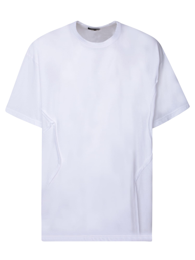Comme Des Garçons Homme Deux Asymmetrical Lines White T-shirt