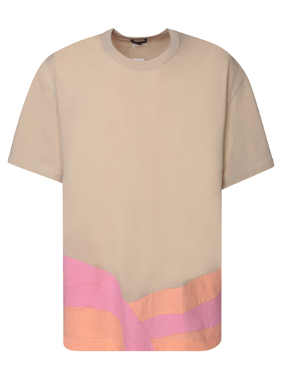 Comme Des Garçons Homme Deux Multicolor Print Grey T-shirt