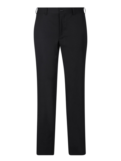 Comme Des Garçons Homme Deux Zip Black Trousers In 1 Black