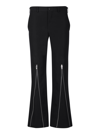 COMME DES GARÇONS HOMME DEUX WOOL BLEND BLACK TROUSERS