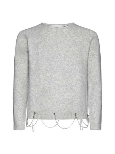 Random Identities Sweater In Light Grey