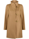Fay Romantic Coat In Marrone