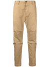 Dsquared2 Men's Comfortable Cotton Blend Trousers In Beige