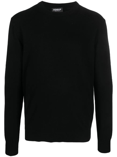 Dondup Fine-knit Long-sleeve Jumper In Black