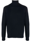 DONDUP BLUE CASHMERE-SILK BLEND JUMPER