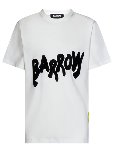 Barrow White Cotton T-shirt