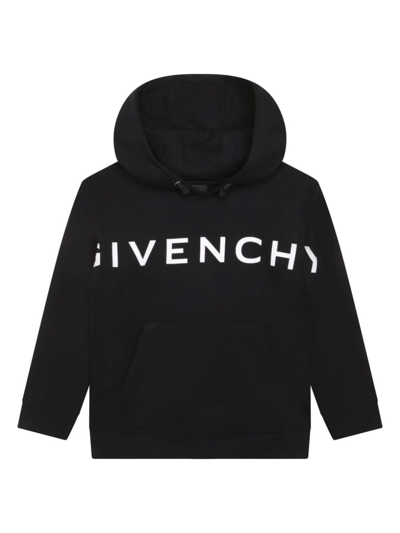 GIVENCHY GIVENCHY FELPA ROSSA IN MISTO COTONE CON CAPPUCCIO BAMBINO