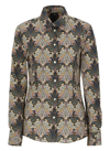 Etro Paisley Print Long Sleeve Cotton Stretch Poplin Button-up Shirt In Multicolor