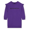 Givenchy Logo-print Sweatshirt Dress In Violet