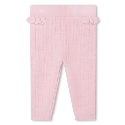 Givenchy Babies' Trousers With Logo In Pink