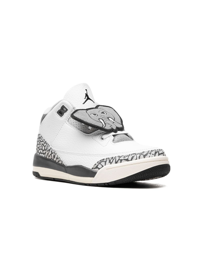 Jordan Kids' Air  3 "hide & Sneak" Sneakers In White